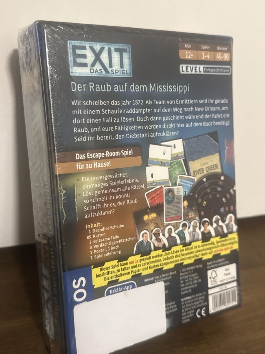 Kosmos Giochi: EXIT Der Raub auf dem Mississippi NEU – Nuovo e nell'imballaggio originale da Fahrweid venduto da natagio 1