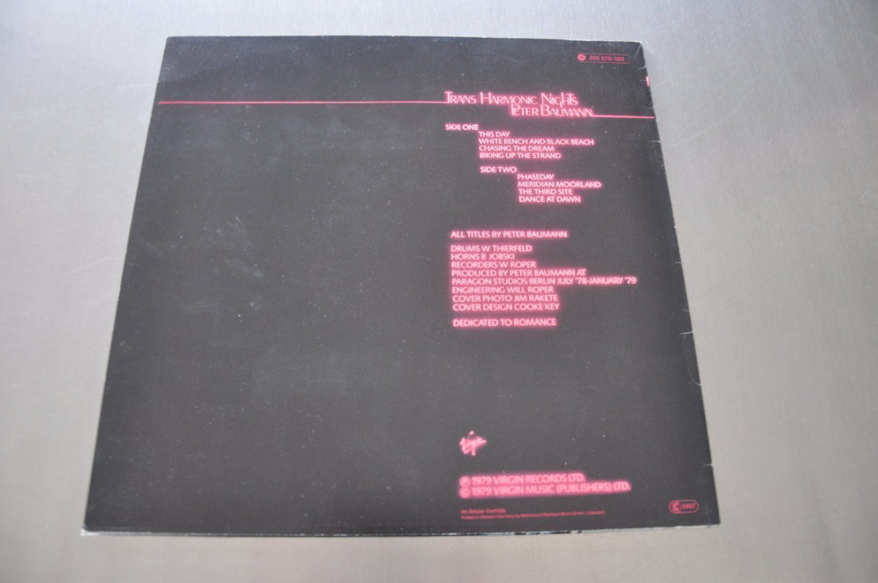 Dischi in vinile: PETER BAUMANN LP TRANS HARMONIC NIGHTS – Usato da Sion venduto da jaipur1401 1