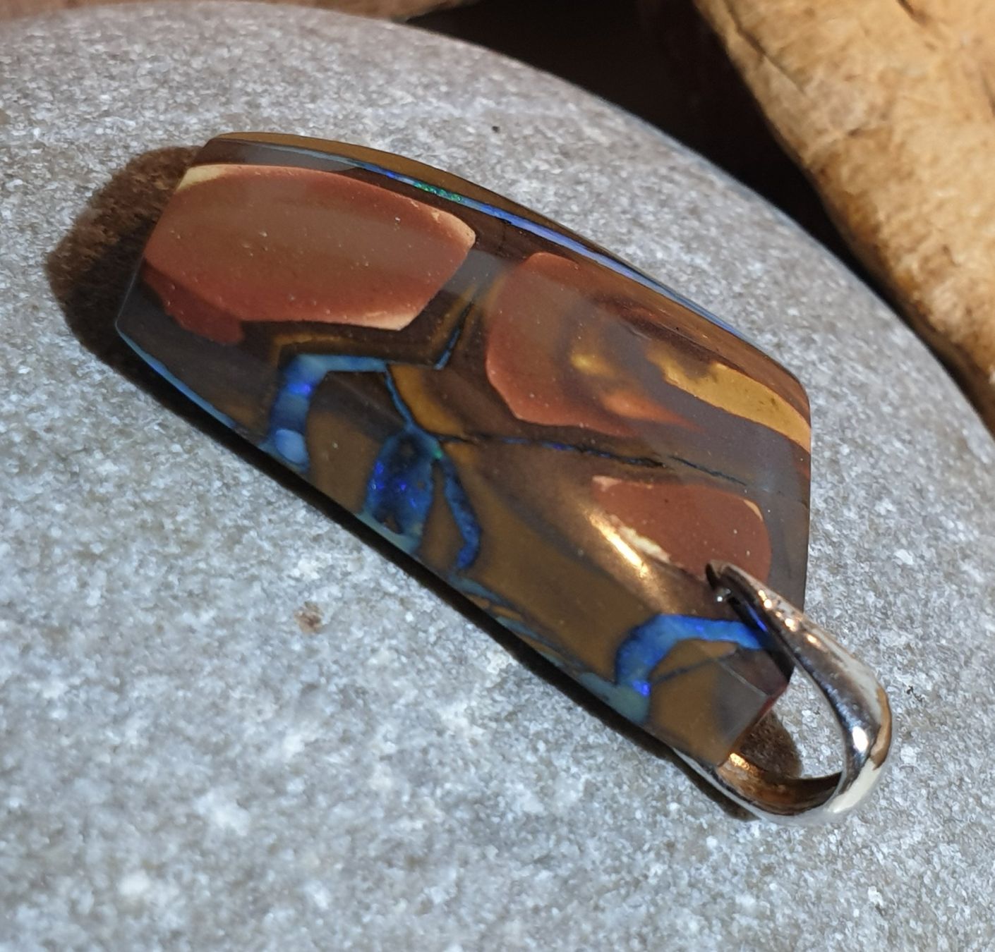 Ciondoli: Anhänger Boulder Opal. – Nuovo (secondo la descrizione) da Niederbüren venduto da Raphael014 4