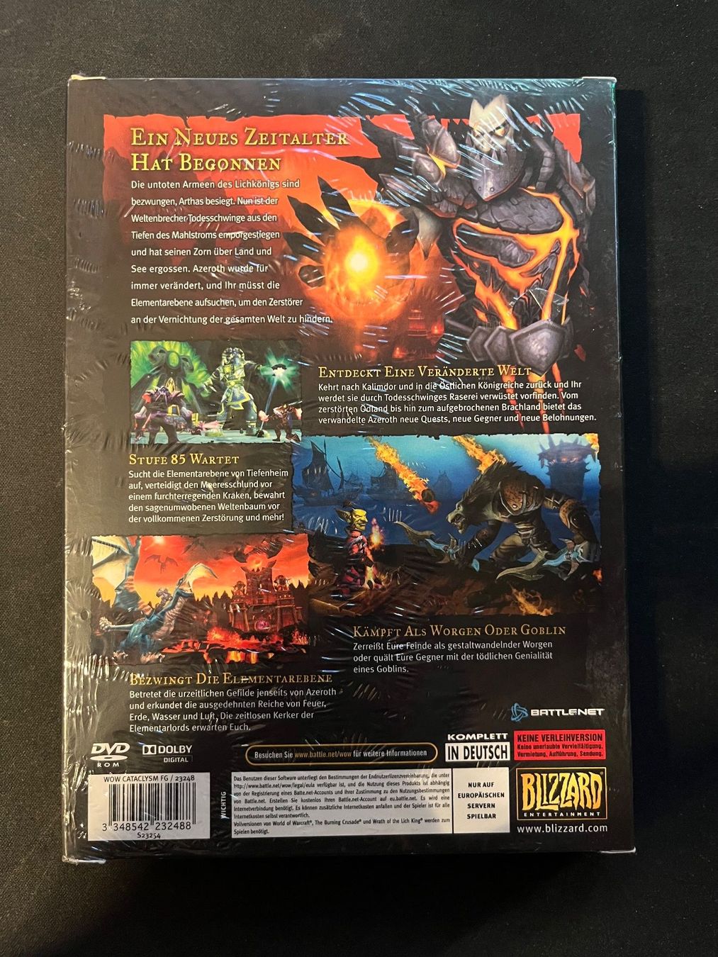 Giochi: World of Warcraft: Cataclysm PC Neu Sealed Deutsche Version – Nuovo e nell'imballaggio originale da Dornach venduto da presidium 1