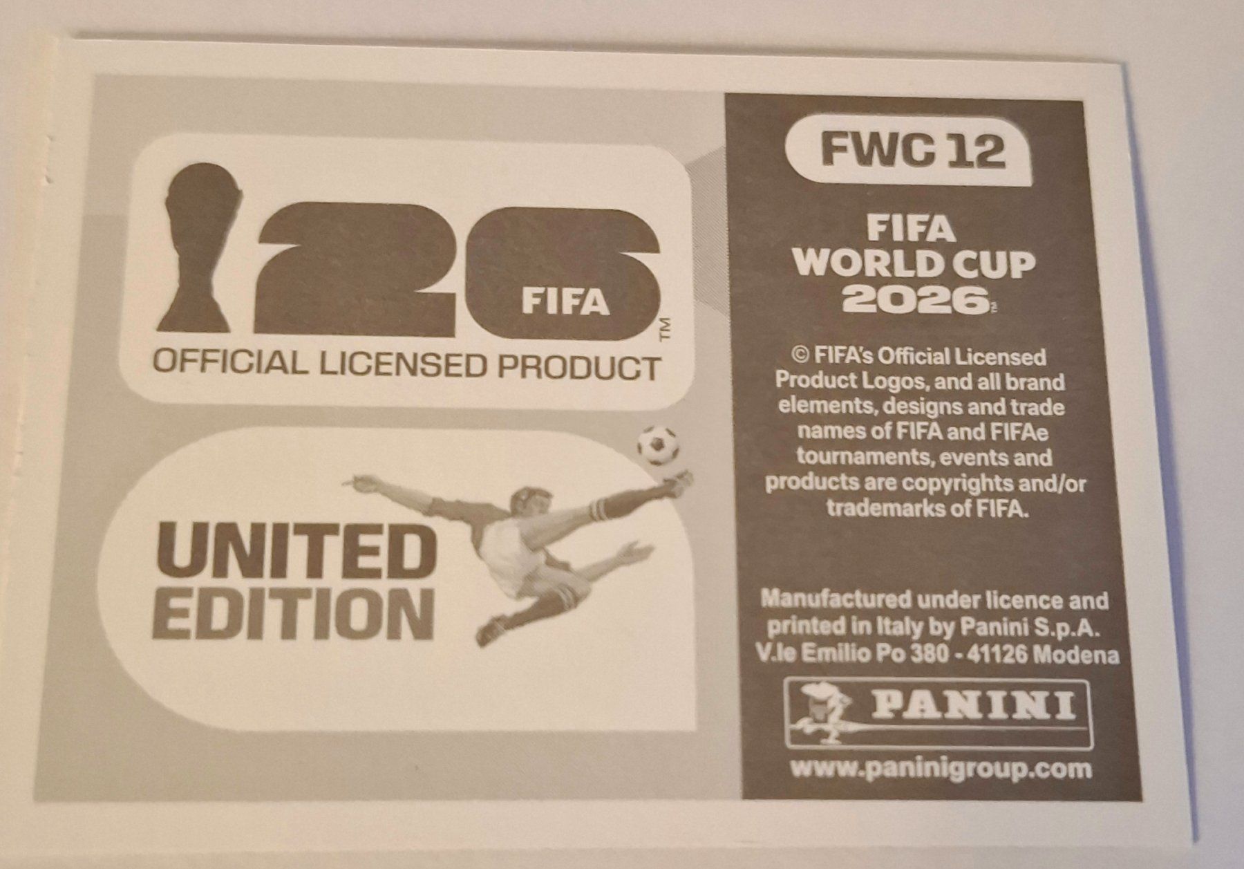 Panini Carte collezionabili: WM 2026 Paninibild Nr.FWC12 – Nuovo (secondo la descrizione) da Rotkreuz venduto da keerthdi 1
