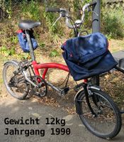 Brompton Klappbares Velo Jahrgang 1990