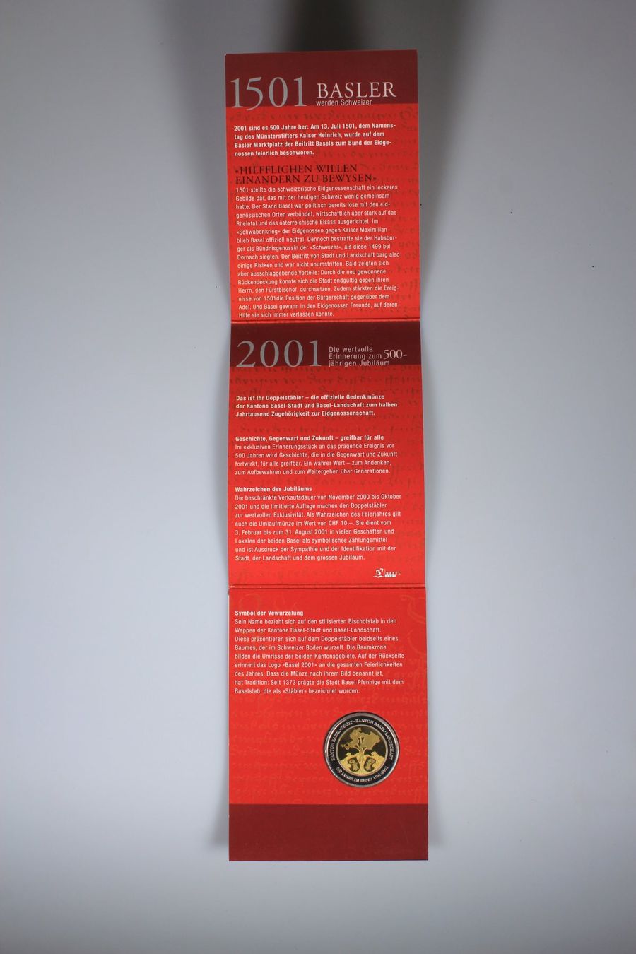 Alle Münzen: Basel 2001 Doppelstäbler – Gebraucht aus Basel von IRMAundFRED 1