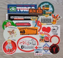 Lot STICKER Vintage WERBUNG 80er Jahre