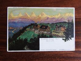 Gurten Kulm mit Berner Alpen, schöne AK !