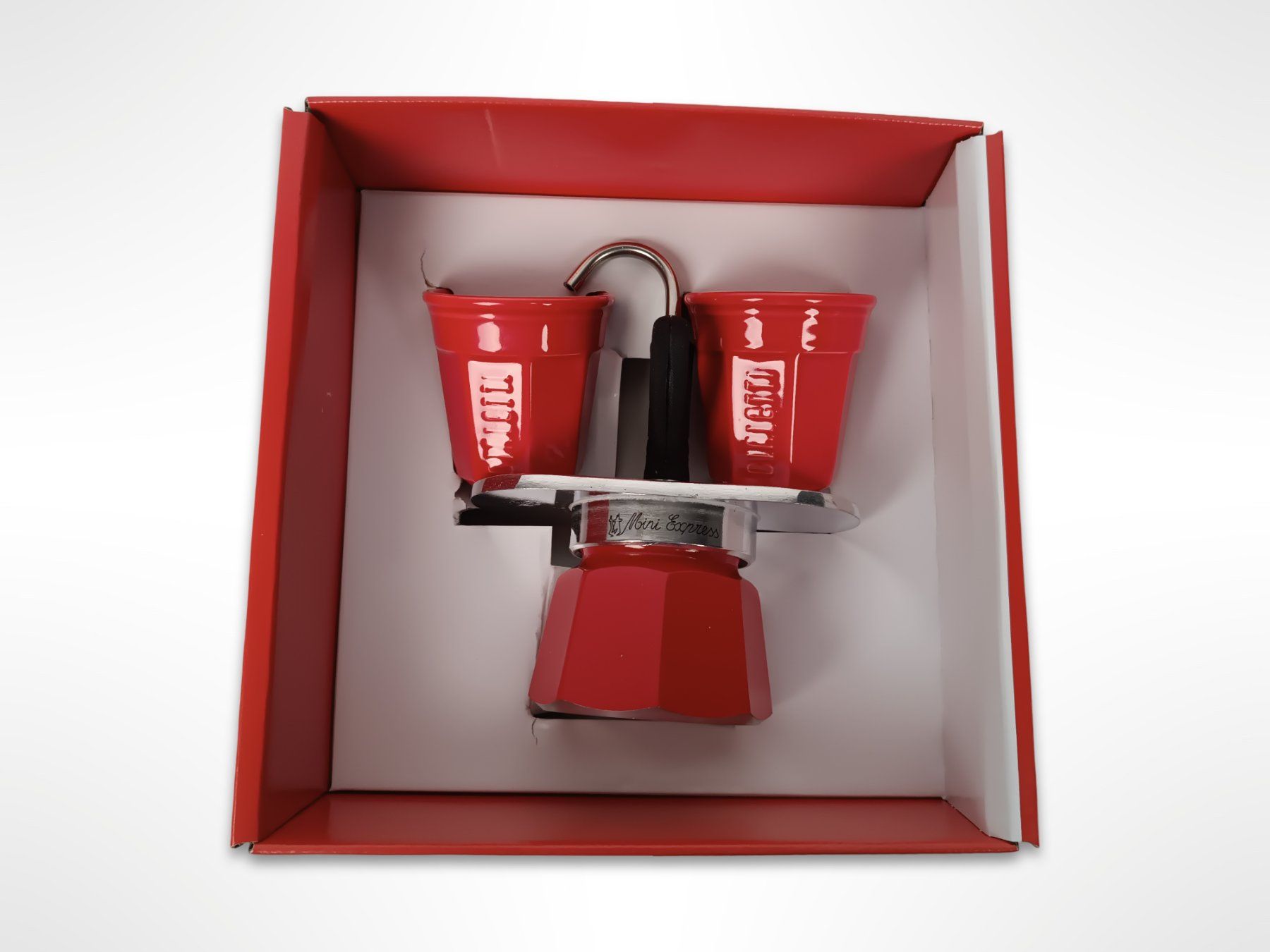 Macchine per caffè & Macchine per espresso: BIALETTI Set Mini Express 2 Tassen rot – Usato da Suhr venduto da Restwert_Suhr 1