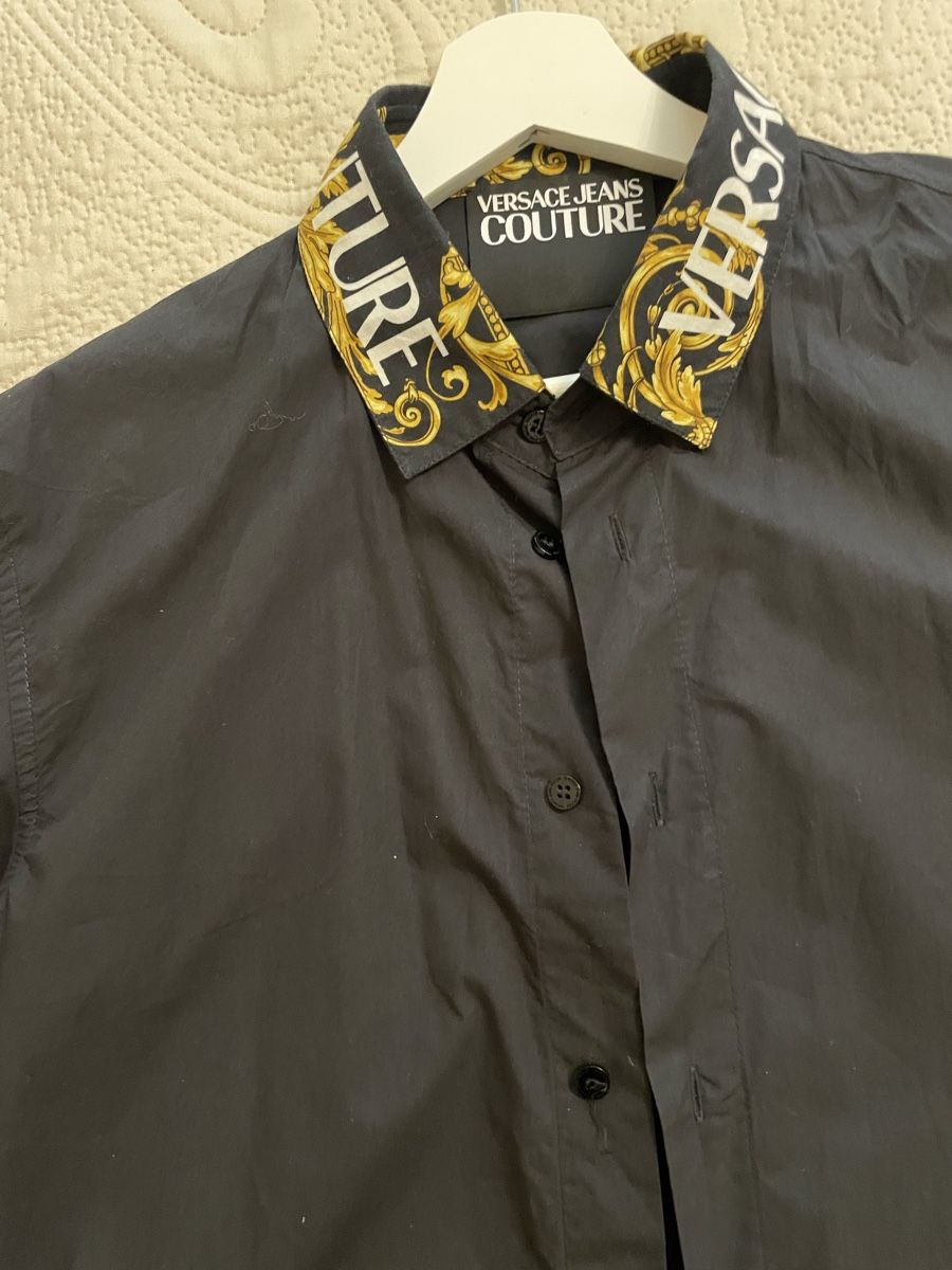 Versace Camicie: Versace Jeans Couture Hemd, Schwarz, – Usato da Niederhasli venduto da cak_g6nb