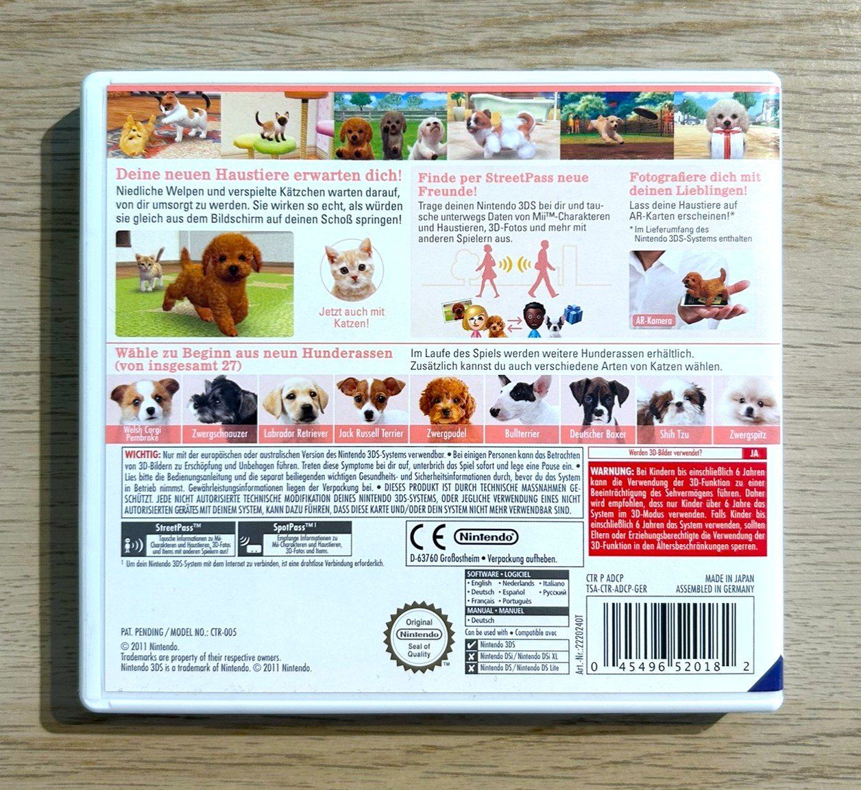 Nintendo Giochi: Nintendogs + Cats Zwergpudel Nintendo 3DS – Usato da St. Gallen venduto da Alpine.Arcade 1