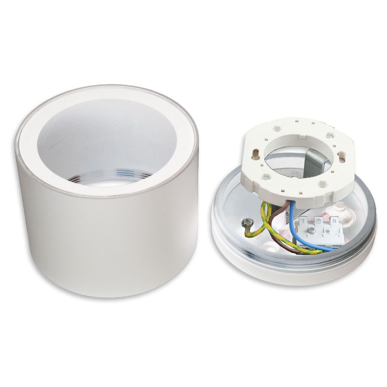 Lampadari & plafoniere: Aufbauleuchte, Rund, Weiss – Nuovo (secondo la descrizione) da Kreuzlingen venduto da Smart-Light 1