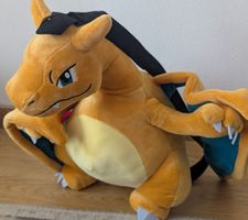 Pokemon Charizard Rucksack Plüschfigur Neuwertig!