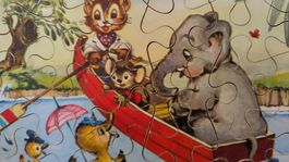Penelope Holzpuzzle  "Lustige Bootsfahrt" 30 Teile komplett
