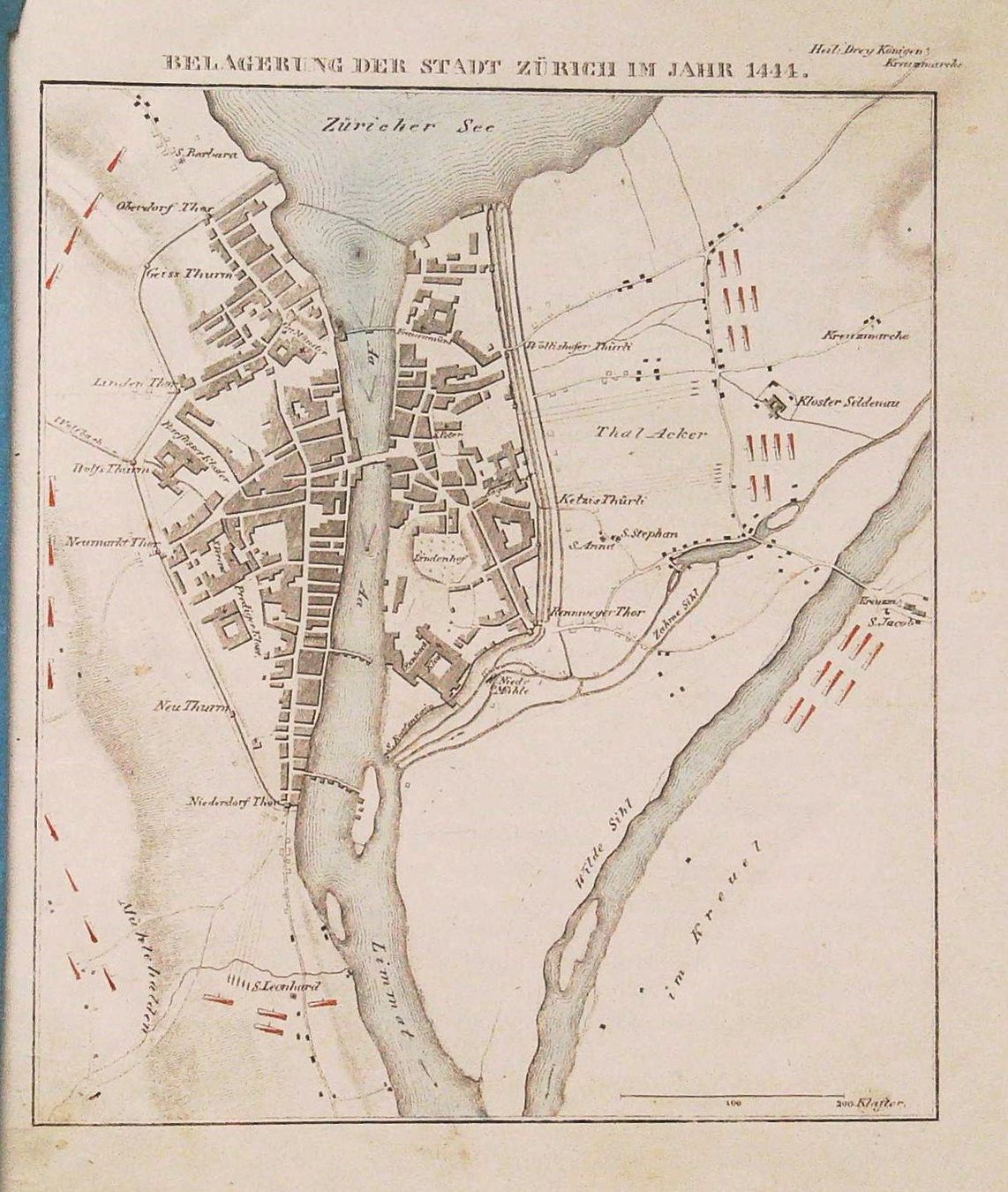 Stiche: Zürich  Neujahrsblatt 1835 – Gebraucht aus Rafz von Helvet32