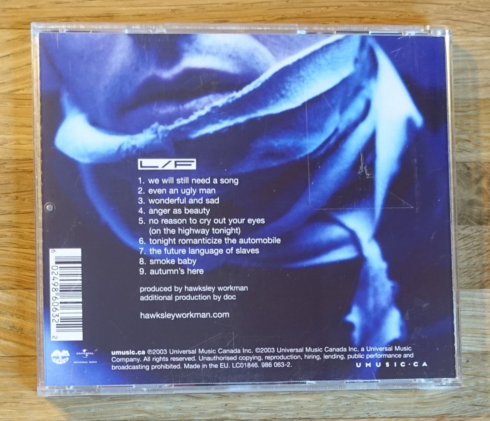 CD: Hawksley Workman – Lover/Fighter - D21 – Usato da Sessa venduto da discoverymedia 1