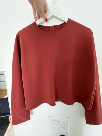 Zara Langarmshirt Rot Grösse S guter Zustand