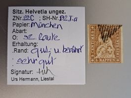 Strubel 22C 22B2Ia mit Bestimmung sehr gut