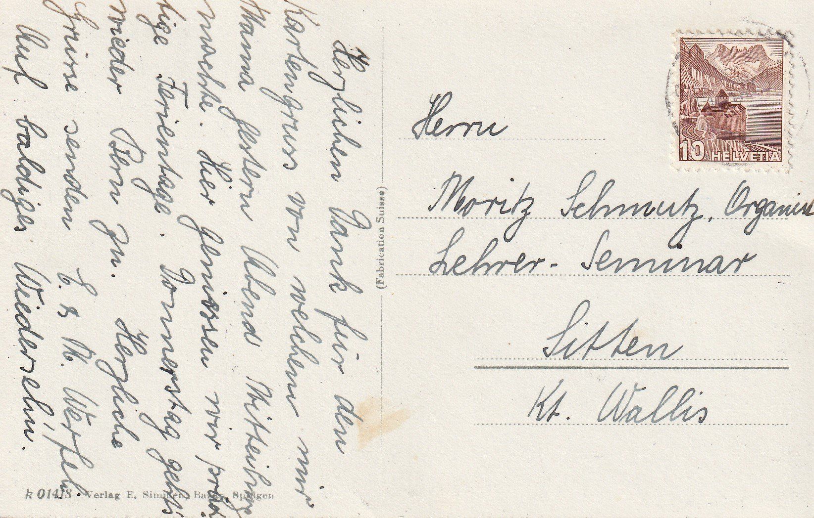 Cartoline postali: AK - Splügen - gelaufen – Usato da Fribourg venduto da schnalla92 1
