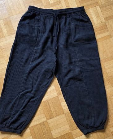 Pantalon noir coton Taille L