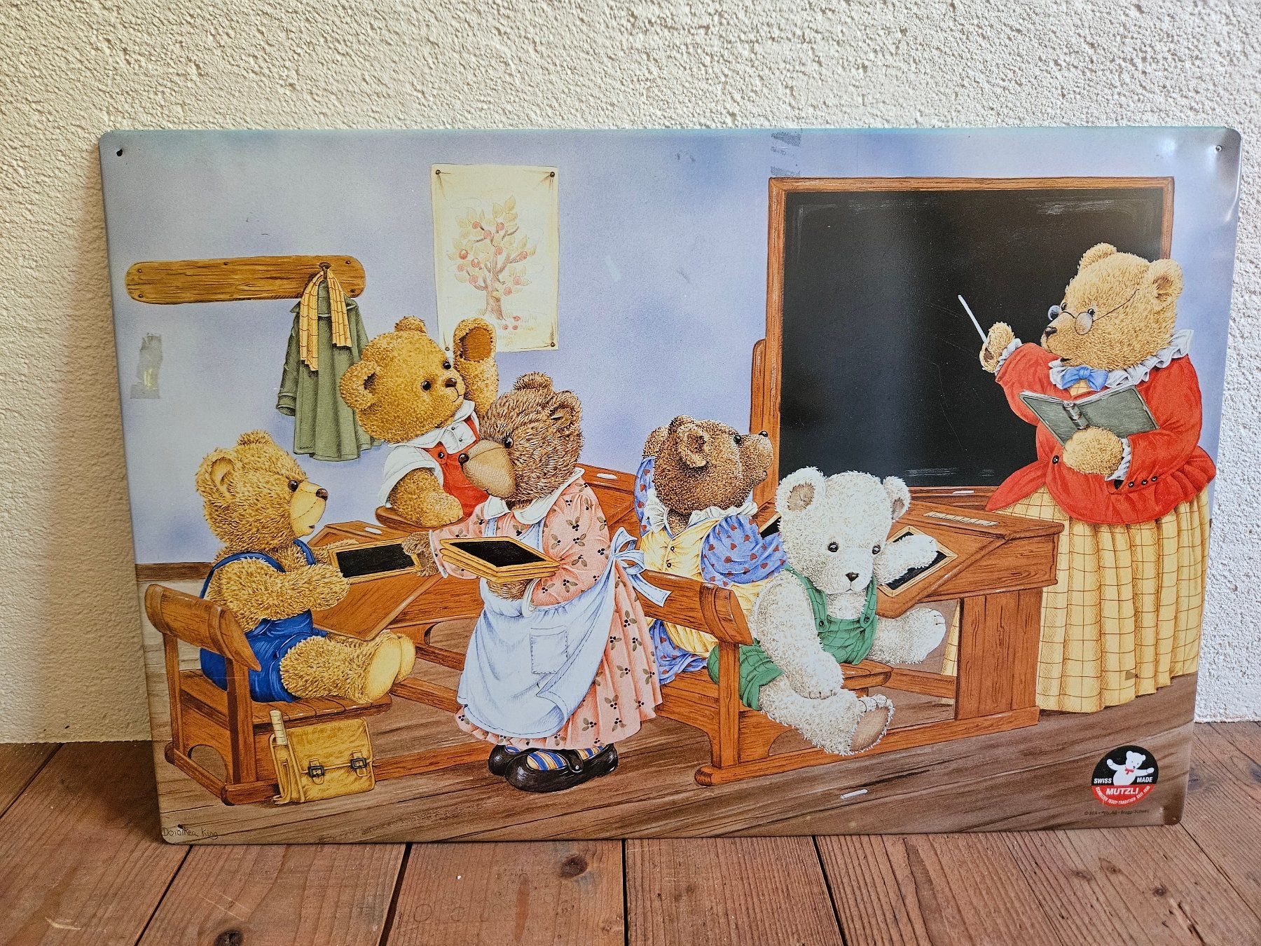 Foto & Immagini: Blechbild, Bärenschule, Höhe 40cm, Breite 60cm – Usato da Gattikon venduto da balumogli