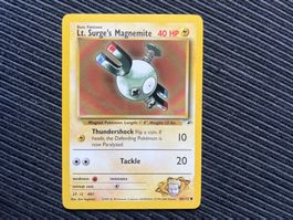 Pokemon Lt. Surge‘s Magnemite Non Holo Gym Challenge NM