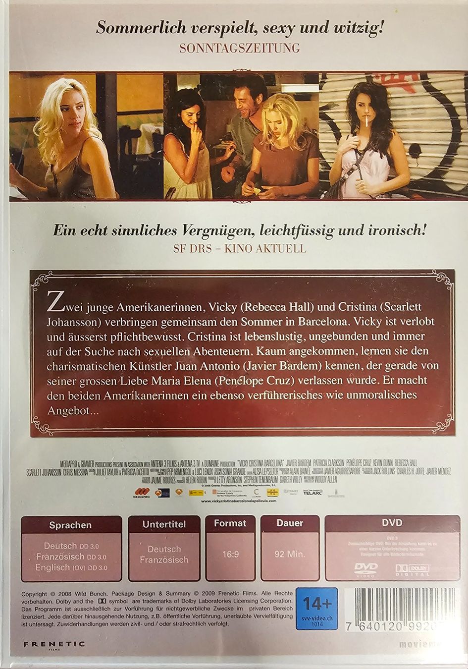 Tutti i DVDs: Vicky Cristina Barcelona – Usato da Wahlen b. Laufen venduto da Cg10 1