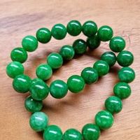 1 Strang Natürliche Grüne Smaragd jade Perlen 12 mm