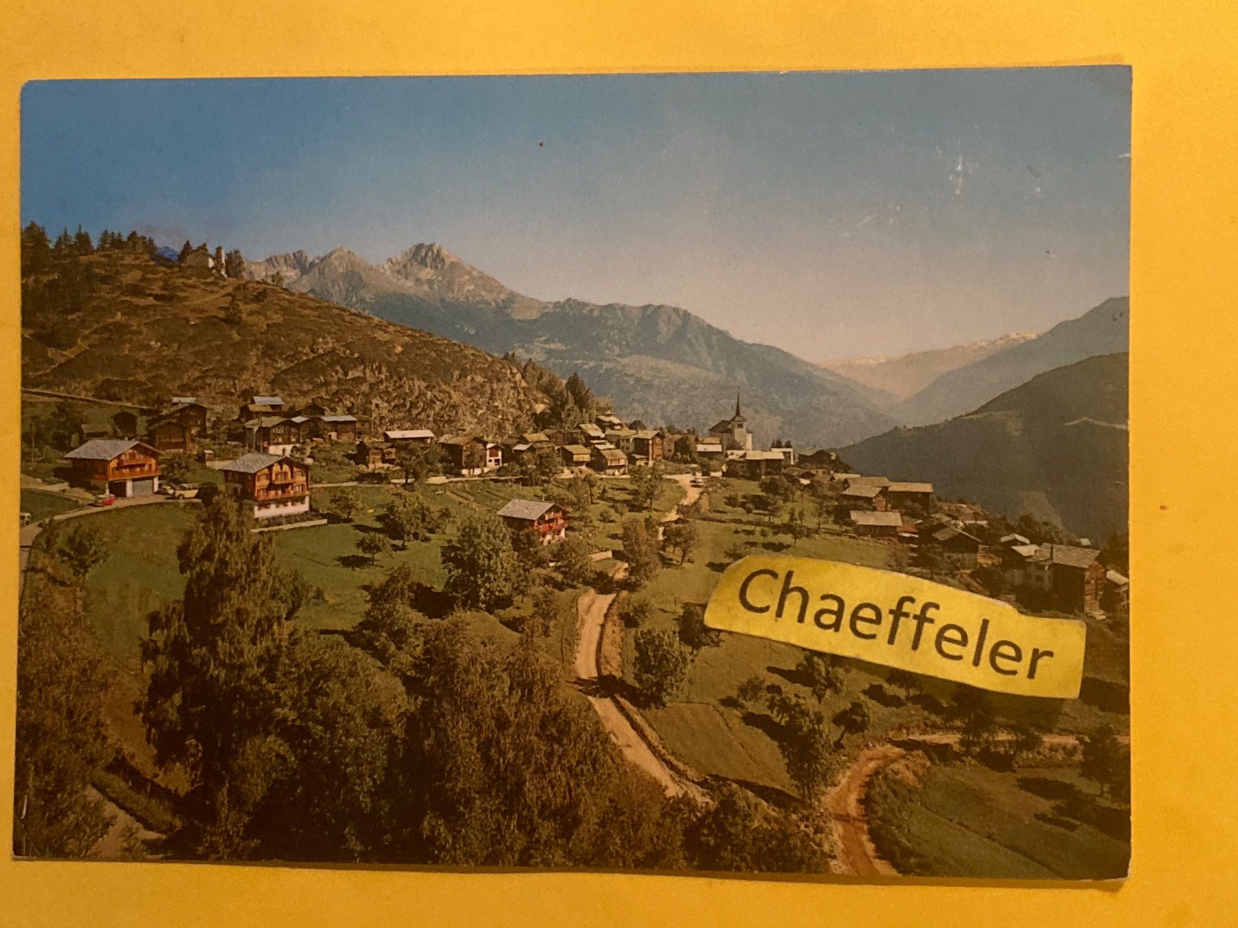 Ansichtskarten: 3931 Zeneggen / VS – Gebraucht aus Zürich von Chaeffeler