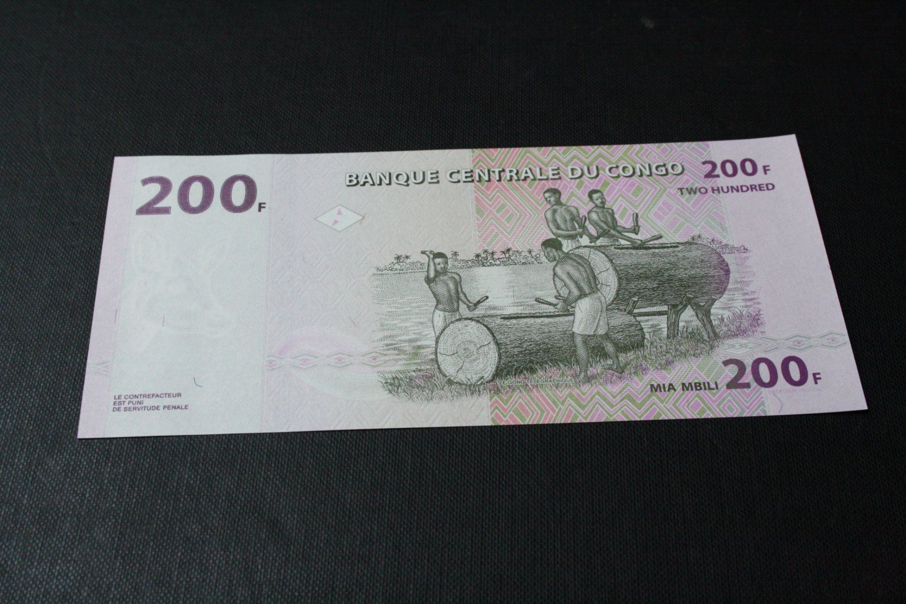 Banconote: UNC Congo 200 Francs  2022 – Nuovo (secondo la descrizione) da Cormondrèche venduto da Hermes.monnaies 1