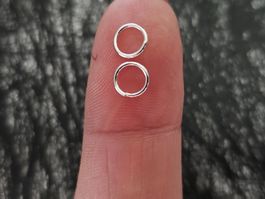 100gr 1.900 St. Ringe Ösenring Silber Schmuck Kette basteln