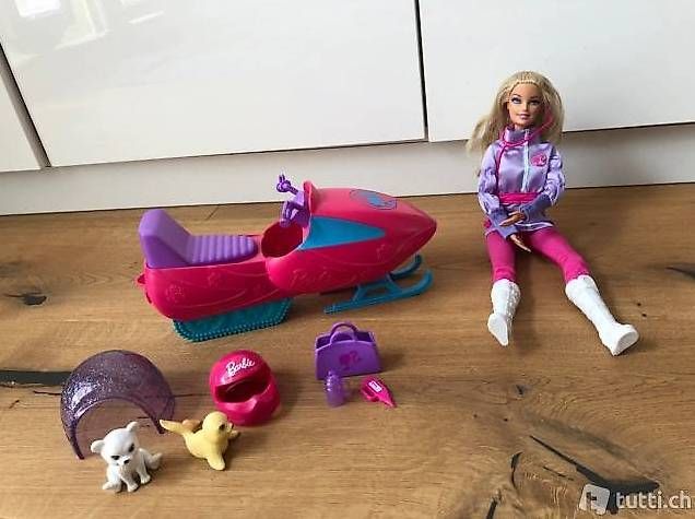 Bambole: Barbie Schneemobil - Set mit Zubehör – Nuovo (secondo la descrizione) da Falera venduto da duca73