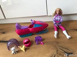 Barbie Schneemobil - Set mit Zubehör