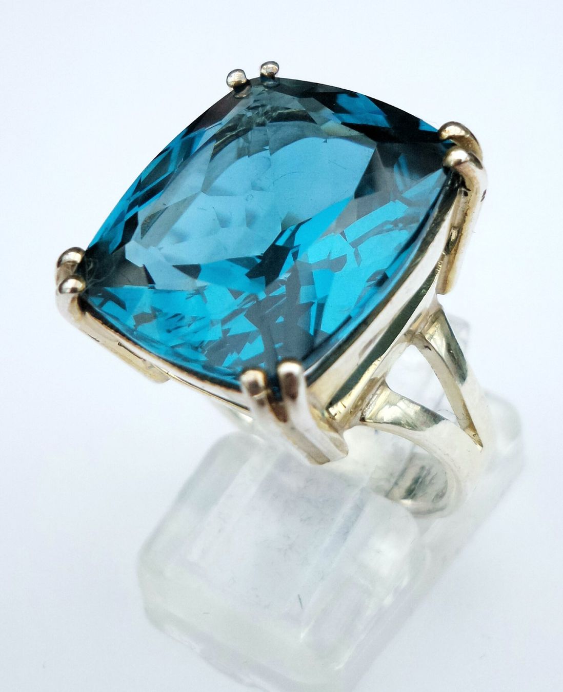 Ringe: Blau Topas Solitair Ring – Neu (gemäss Beschreibung) aus Zürich von benedikt12 2