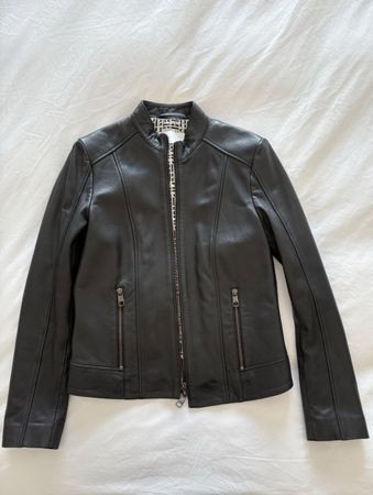 Hugo Boss Lederjacke Schwarz, Gr. 36, Top Zustand!