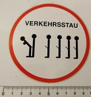 Verkehrsstau  (Aufkleber, PVC)