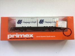 Primex-Märklin 4552. Containerwagen. Epoche IV