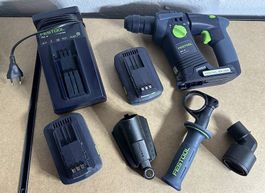 Festool BHC 18 Bohrhammer 18V mit 2 Akkus TCL 6 im Systainer