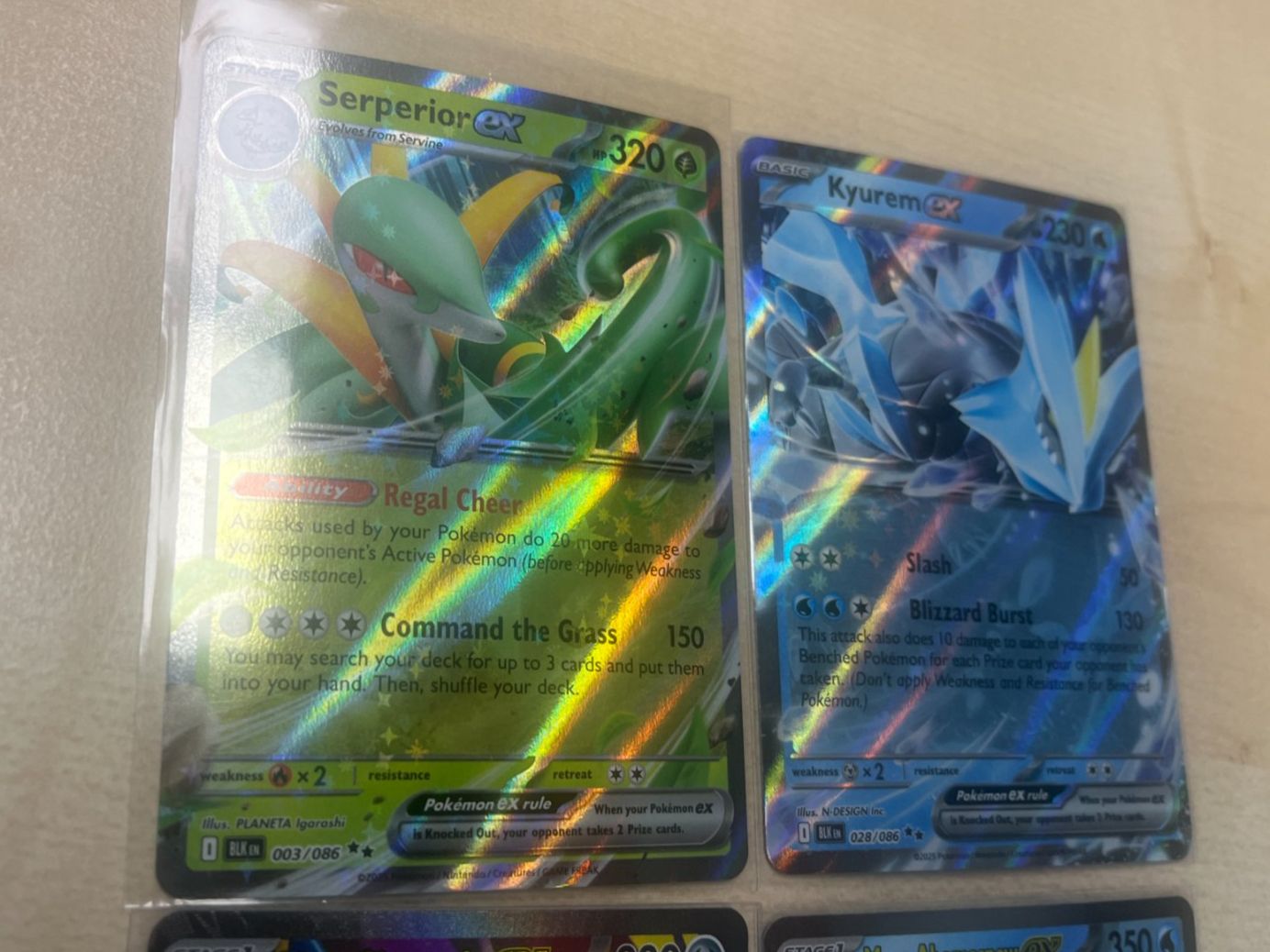 Pokémon Sammelbilder & Trading cards: Ogerpon, Sharpedo, Serperior, Zekrom, Abomasnow und Kyurem – Neu (gemäss Beschreibung) aus St. Niklaus VS von tru_vj5x 4