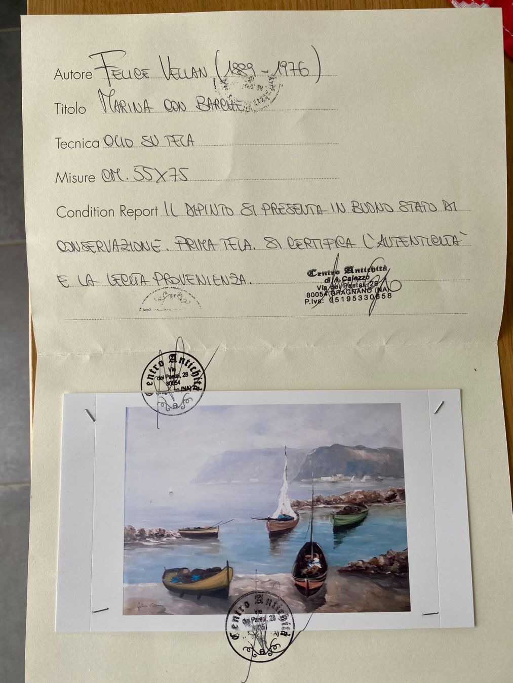Dipinti: Marina avec péniche – Usato da Fontaines NE venduto da cri_9ntg 7