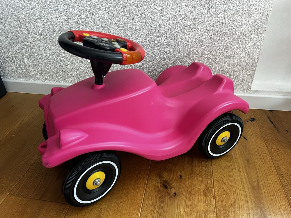 Bobbycar pink mit Multi-Sound-Lenkrad