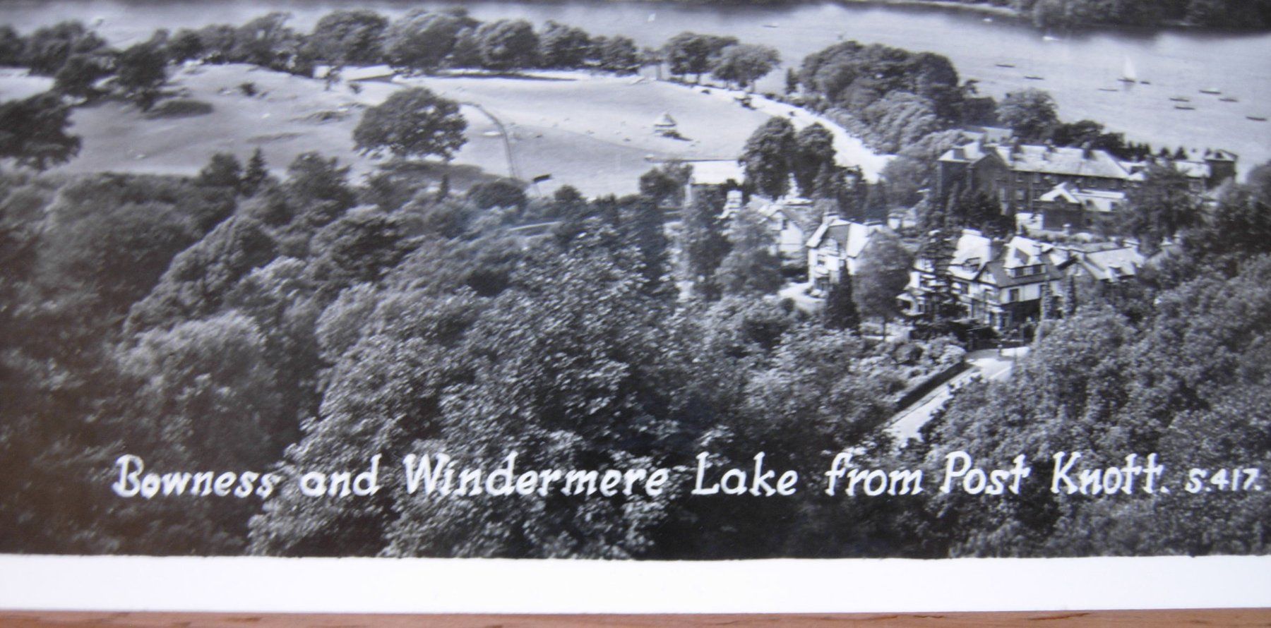 Cartoline postali: AK - Bowness and Windermere Lake from Post Knott, UK – Usato da Dübendorf venduto da rumpumpel 1