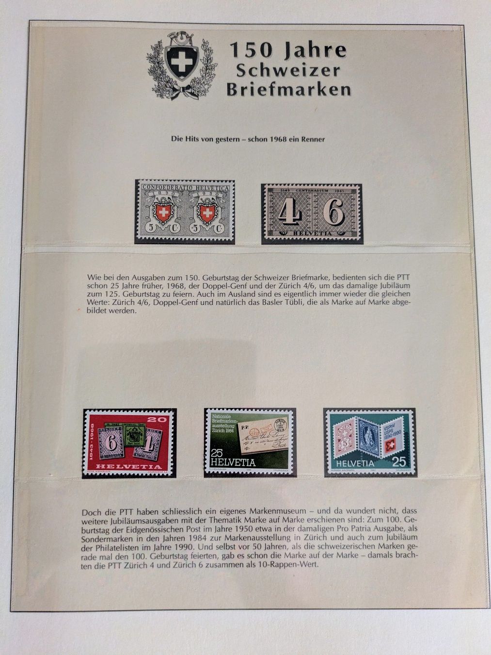 Tutti i francobolli: 150 Jahre Schweizer Briefmarken – Usato da Madiswil venduto da Hglotz 3