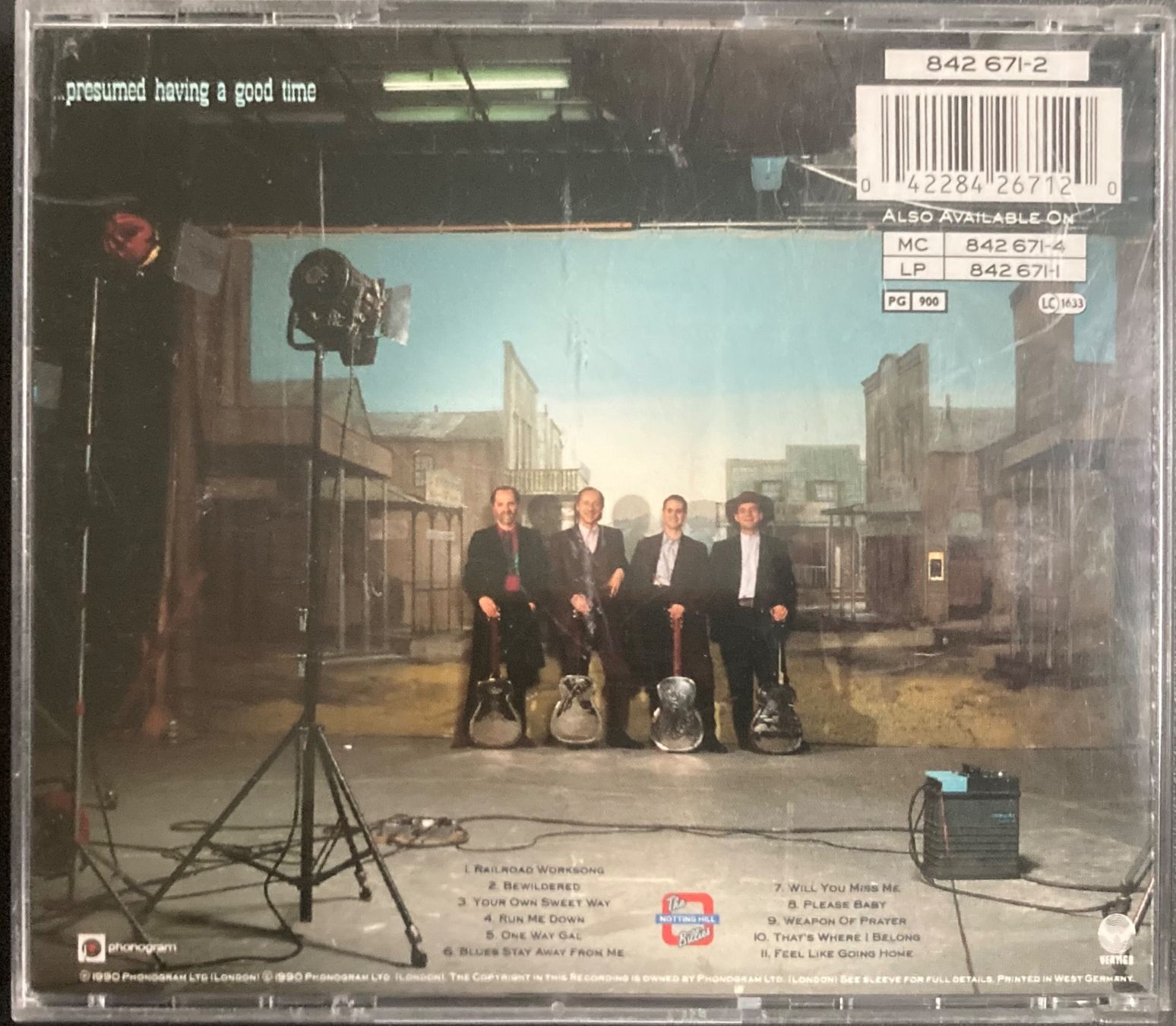 CDs: THE NOTTING HILLBILLIES - MISSING.... PRESUMED HAVING A GOOD – D'occasion à Poliez-Pittet par Newtown-Records 1