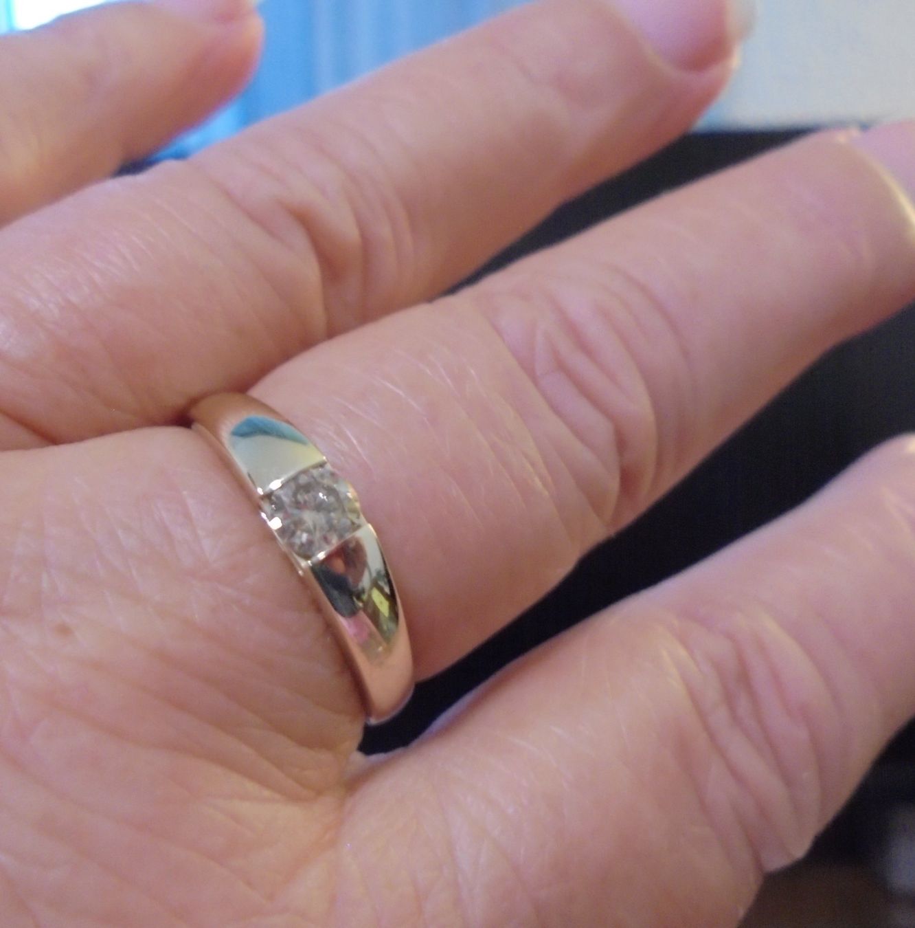Anelli: Echtschmuck: Schokoladen-Diamant-Goldring. Grösse 56/18 – Nuovo (secondo la descrizione) da Zuchwil venduto da maumauchi 5