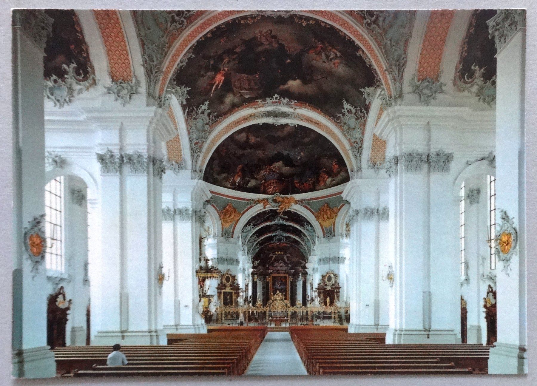 Cartoline postali: St. Gallen, Inneres der Stiftskirche – Usato da Fétigny venduto da Billy2miny