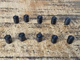 lego 3062a ( vintage) lot de 10 pièces Black Brick, Round