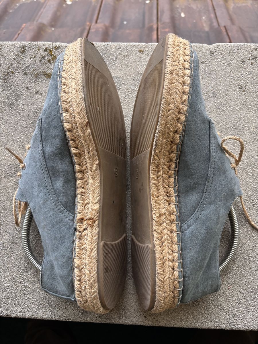 Scarpe da uomo: Blue Suede Espadrille Flats  – Usato da Zürich venduto da Grothschild 2