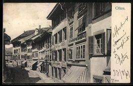 Olten, Strassenpartie mit Gasthof zum Kr