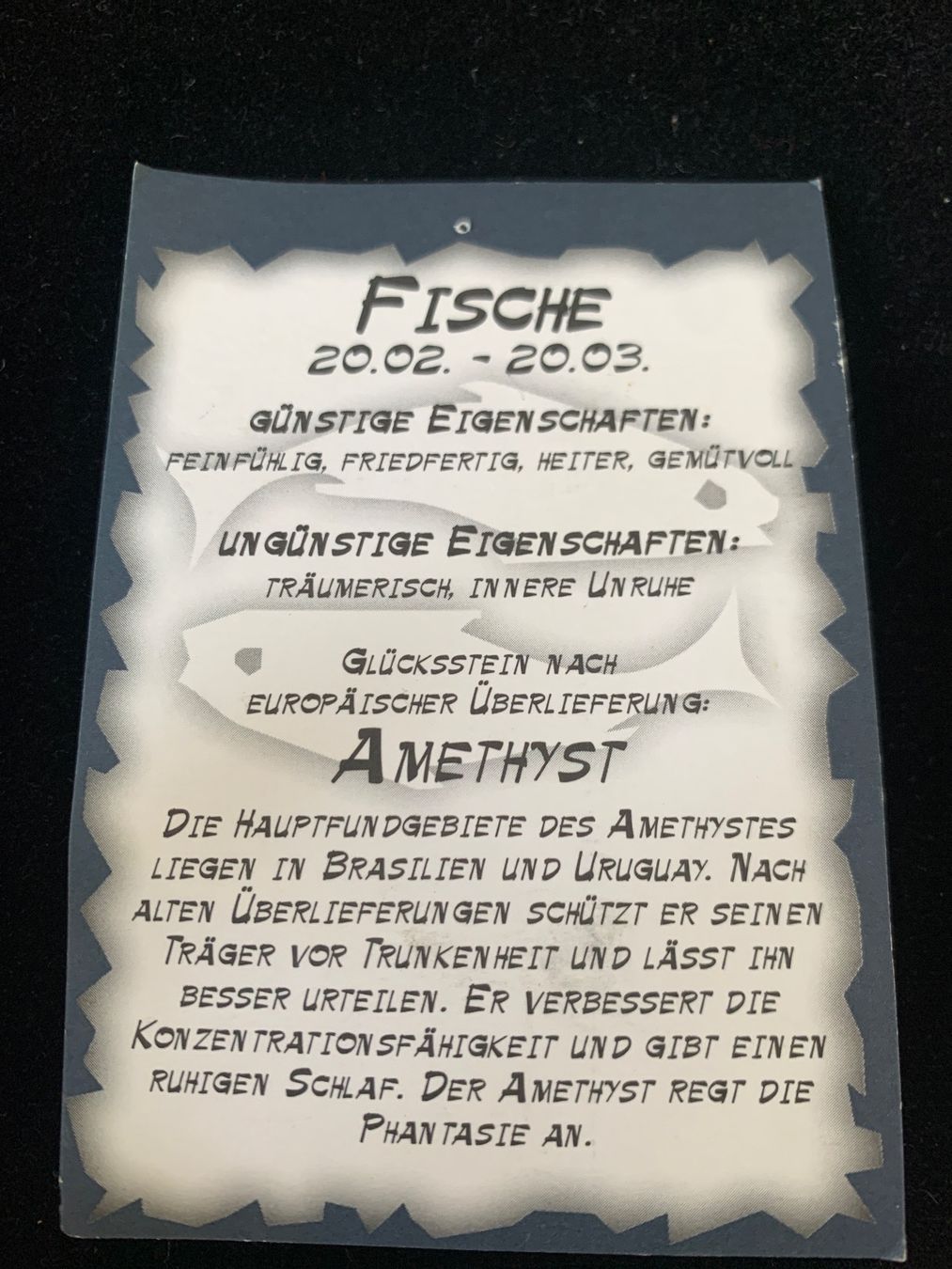 Edelsteine: Glücksstein AMETHYST Sternzeichen Fische – Neu (gemäss Beschreibung) aus Basel von fasnachtsoutlet1965 1