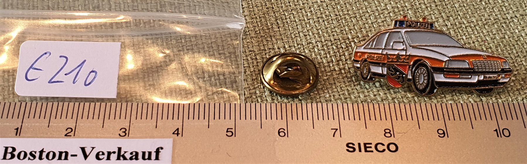 Spille: E210 - Pin Polizei Auto Bern Suisse – Usato da Reinach BL venduto da Boston-Verkauf 2