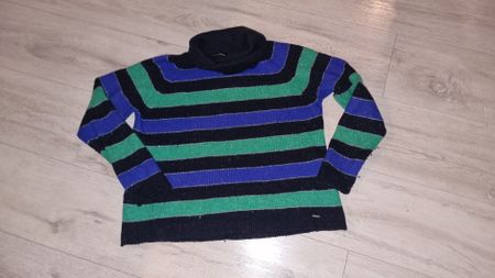 Taifun Rollkragenpullover, gestreift, Grösse XS