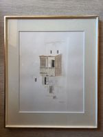 Gemälde Aquarell Zeichnung Bild Johnston 1983 Italien